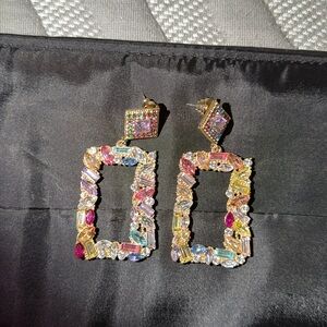 Multicolor Gemstone Earrings